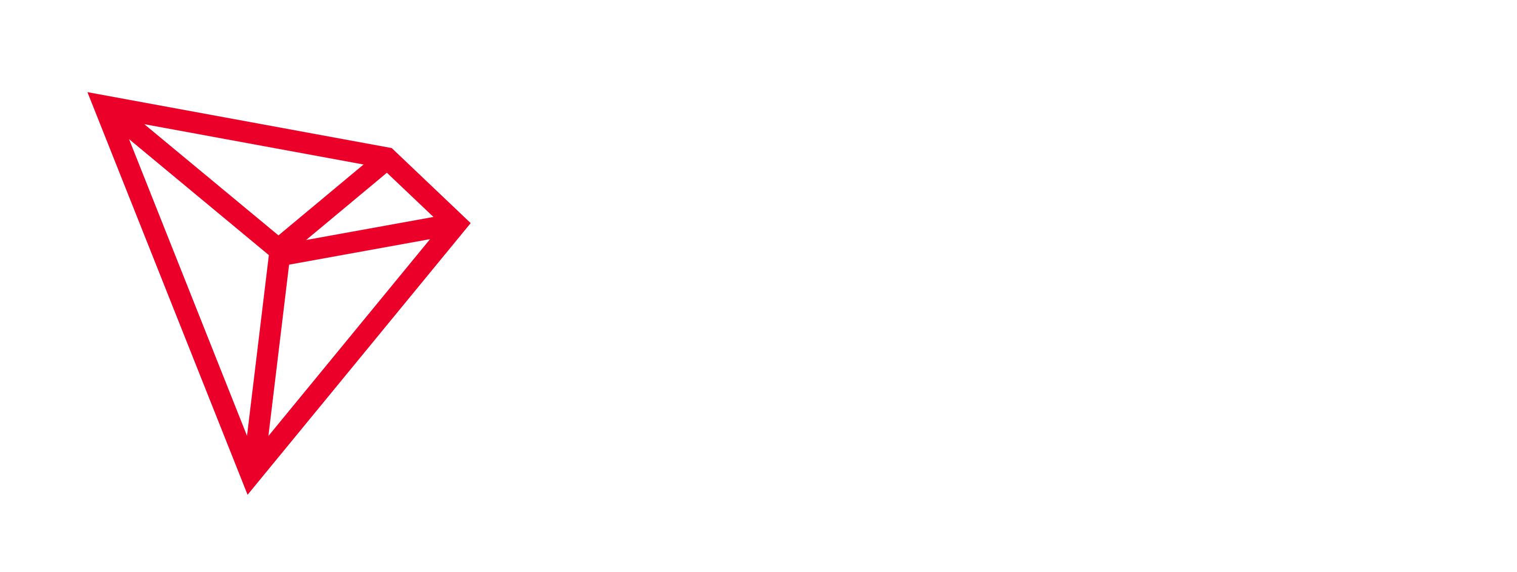 Qırmızı üçbucaqlı TRON işarəsi